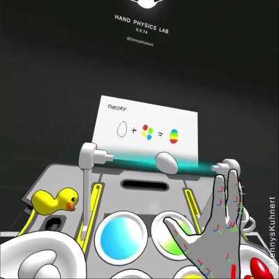 Hand painting Easter eggs in VR