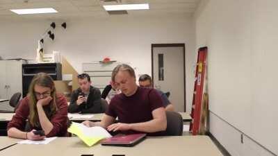 when you go to class and open your laptop but forget you were watching Marine