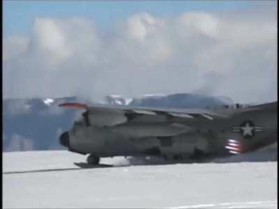 A C-130, some skis, and some rockets