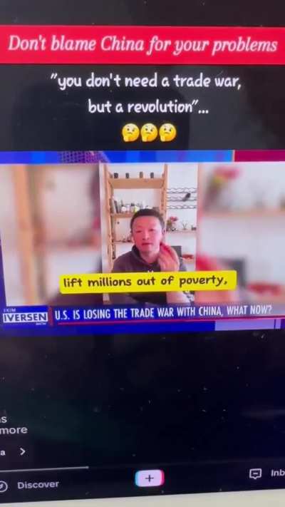 Chinese business man shares his view on the US-Chinese trade war. „You don‘t need a trade war. You need a revolution“