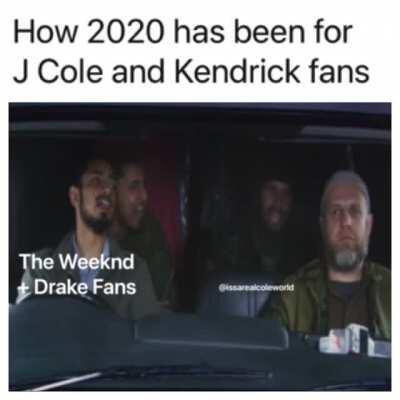 Love both but I’m more of a Cole fan so I’ll take 3 tracks this year. From my Kendrick fan perspective it’s just pain. Nothing but pain 😟