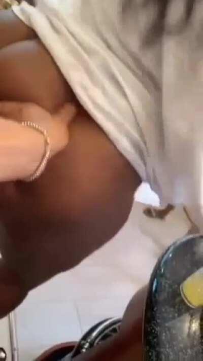 Not even the bitches can keep their eyes and hands off that phat ass