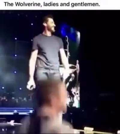 this wholesome moment between hugh jackman and a fan