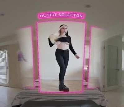 Check out this outfit selector for Skylar Vox! Scene coming soon with SLR Originals (SexLikeReal.com)