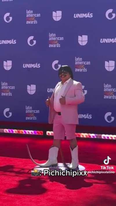 Absolute Sigma male floods red carpet with his drip