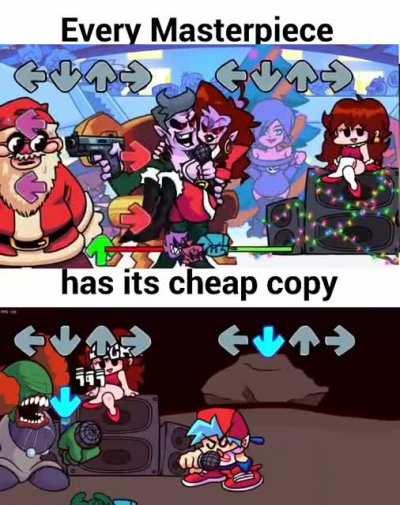 The chartings are a bit similar expect tricky has more notes and speed