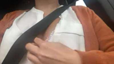 Told the Uber driver to keep his eyes on the road…. 👀