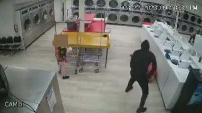 Nashville, unprovoked pipe attack in a Laundromat, right in front of the victim's kid. The perpetrator has been arrested and is a suspect for 3 other similar attacks.