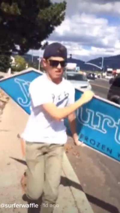 Sign holder brings too much attention to the advert