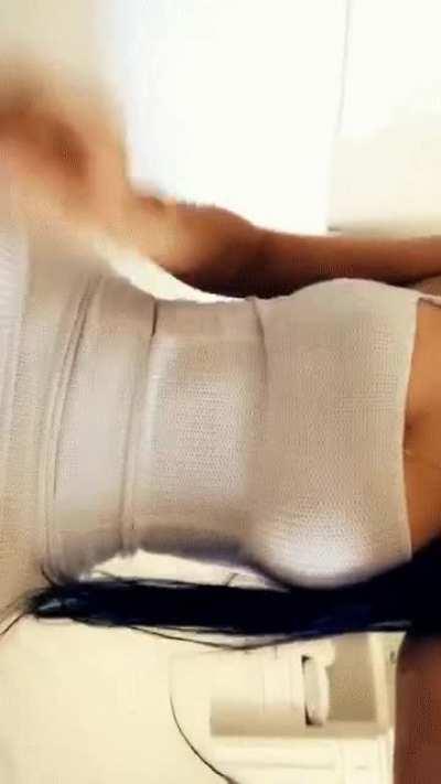 looking perfect in this white dress