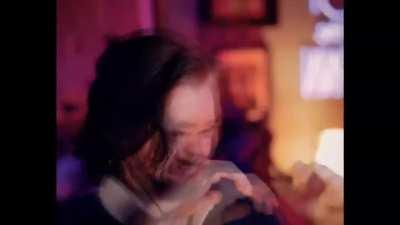 Jacksepticeye recreating the Pedro pascal laugh then cry meme