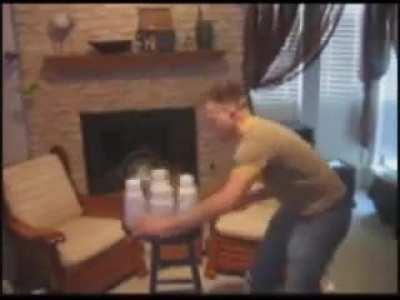 Brian Brushwood's Russian-Roulette knife test 2008