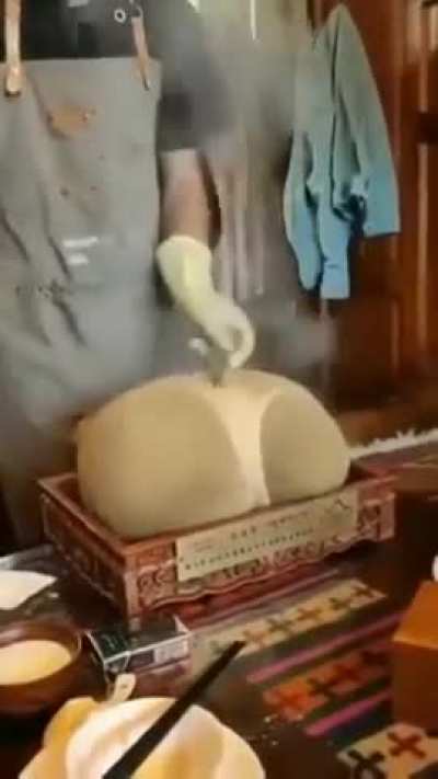 Boodog is a traditional Mongolian dish made with hot stones in which the meat is cooked inside an animal skin. Today it evolved into the modern Khorkhog. 