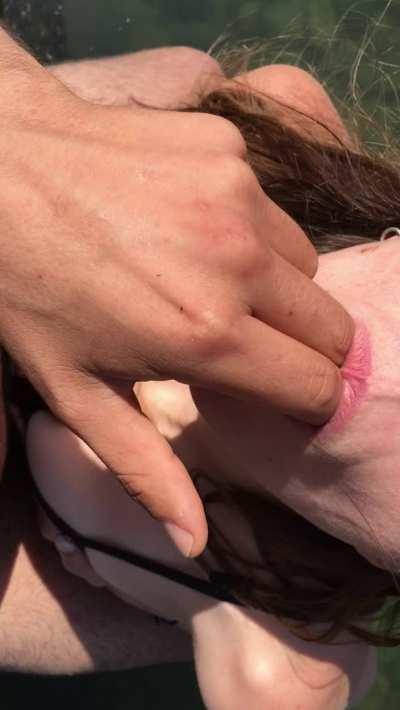 Titty Fuck in a Tide Pool with a Hot Brunette