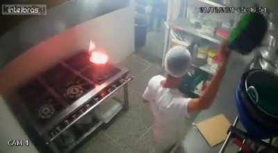 Another Guy Who Missed Fire Safety Training...