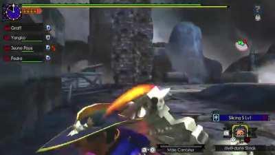 Fatalis cooks three steaks at once