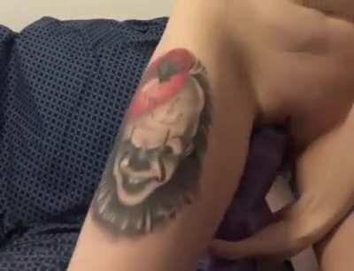 Sooo tight with this tail plug, but I’m determined