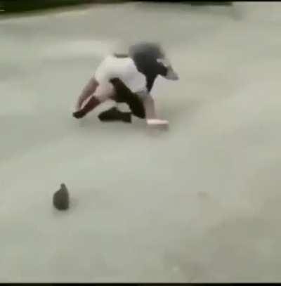 guy thought he was tuff