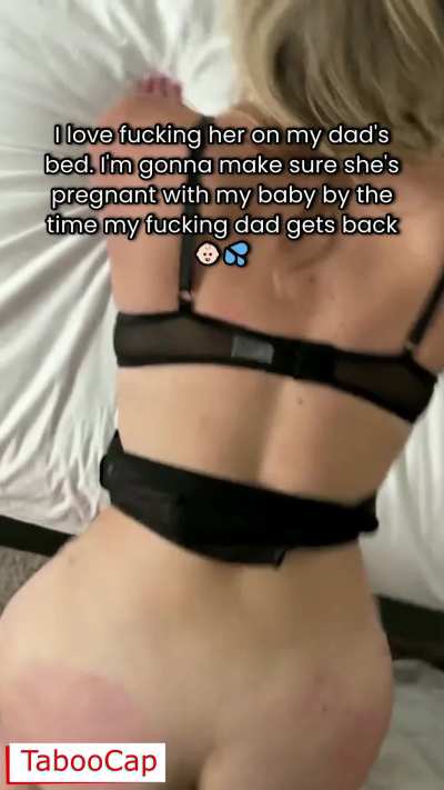 While My Dad Was Out on His Business Trip, I Fucked His Sexy Trophy Wife