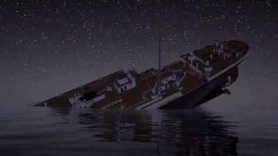 Watched no time to die and heard hanz Zimmer's {Final ascent}, I figured that maybe if I implemented this into titanic H&G it would make the scene more serious and emotional I guess? Idk, but it sure did add something to the sinking, I named this 'The