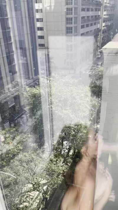 Letting the whole city watch me suck dick! [F][M]