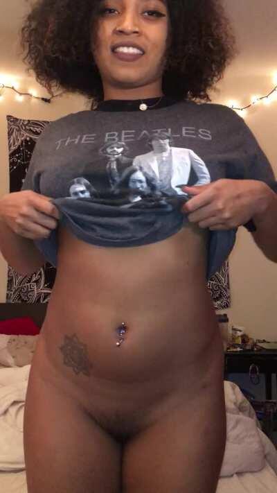 naked under my big shirt