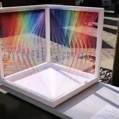 What a satisfying prism cube art⠀