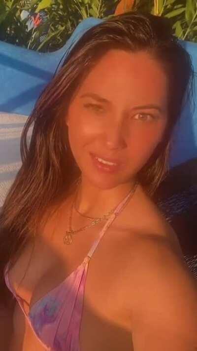 Olivia Munn is still thirsty....