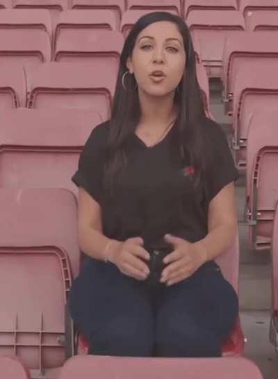 The baddest reporter I've seen ...