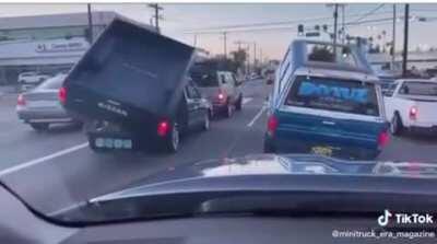 I know it’s a truck and not to everyone’s liking, but I don’t see wrong with this... this is just a type of culture that developed like low riders (might want to affect me on that though)