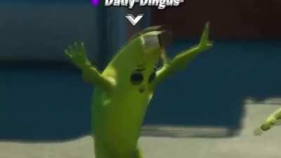 I had to level up 165 times in 5 weeks, but with only 10 hours left I managed to max out the Golden style for Agent Peely today