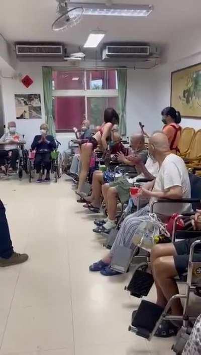 Chinese nursing home hires a stripper