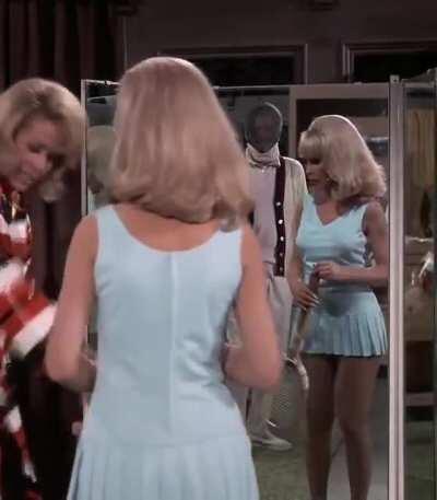 Barbara Eden in a miniskirt