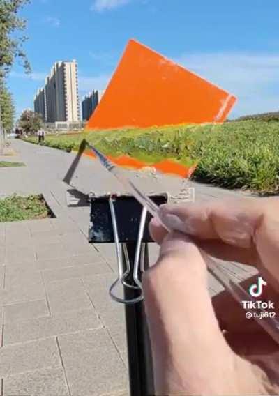 Painting the card to match the background