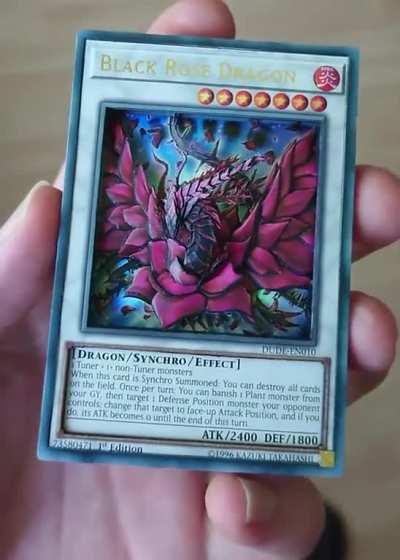 3D Yu-Gi-Oh Card: Black Rose Dragon. One of my most detailed projects to date!