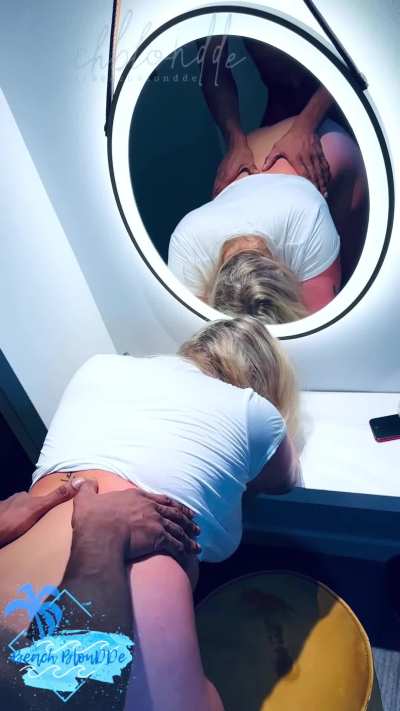 Beach Blonde having fun with my BBC