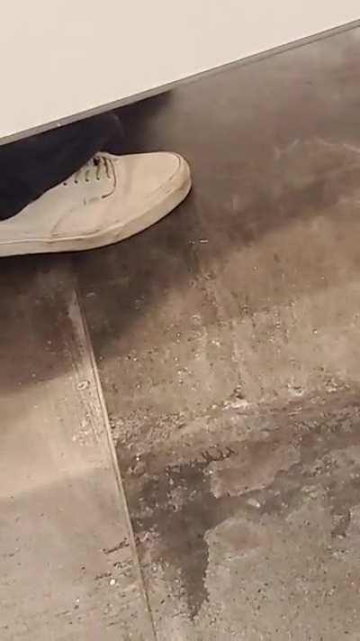 I usually don't film while in the bathroom. Heard next stall yell ooooo shit.