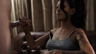 Nico Goldstein giving a handjob facial (Loligagger) [Devil May Cry]