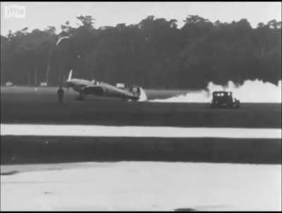 Heinkel He 112 during trials with liquid fuel rocket propulsion