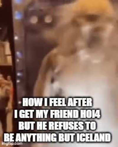 He refuses to accept that iceland is a bad beginner nation