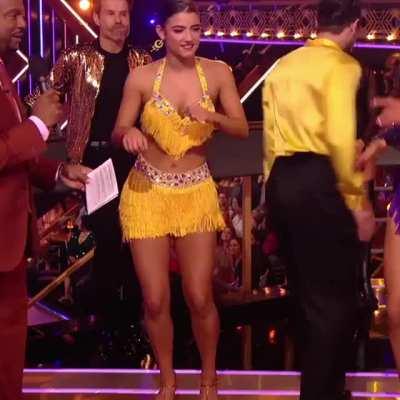 Charli dancing cutely during last night's DWTS