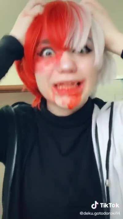 I don’t know if this is a cosplay for some anime or anything but I think this is cringy af and cringetopia worthy.