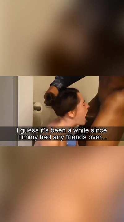 Your mom ran into your bully at the park and invited him over for dinner