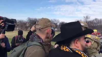 Man Gets Jumped In D.C Today By Three Percenters