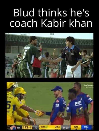 What some of the RCB fans see's.