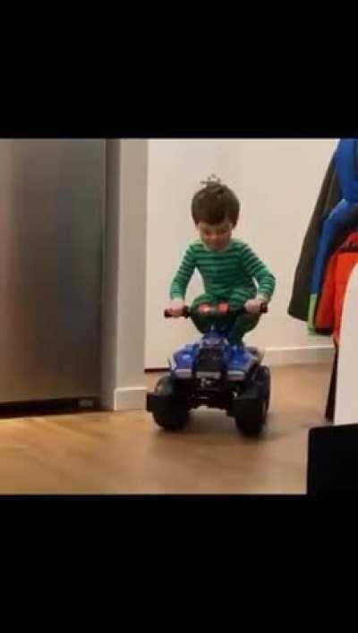 Make sure you get this on camera, dad.