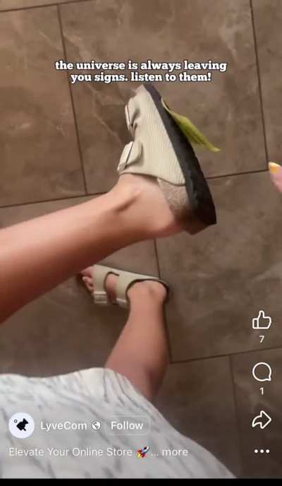 Nice to see a French pedicure in an Ad!