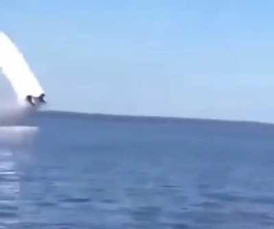 When the boat wants to be on top for a change.