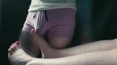 Margaux toys with husband's aching erection