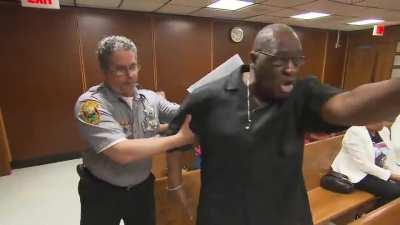 Father confronts son killer
